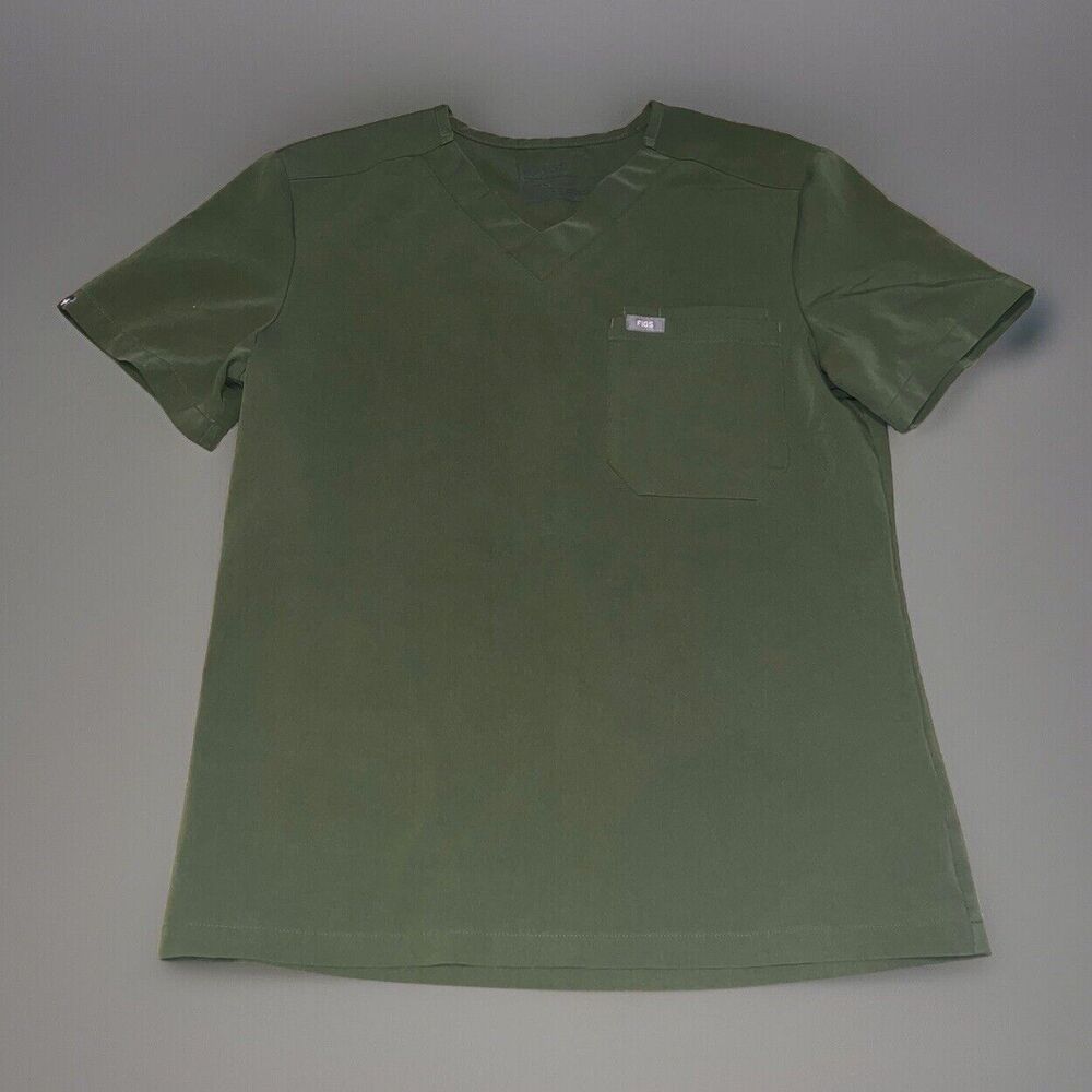 Figs (S) Moss Green Mens Jogger Scrub Pants & Top Set Technical Collection (FLAW - Picture 2 of 16